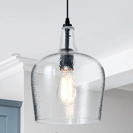 modern black glass pendant light.webp