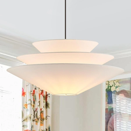 white linen fabric pendant light.webp